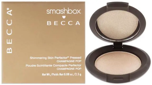 Main image of Becca Shimmering Skin Perfector Pressed Highlighter - Champagne Pop by SmashBox for Women - 0.08 oz Highlighter