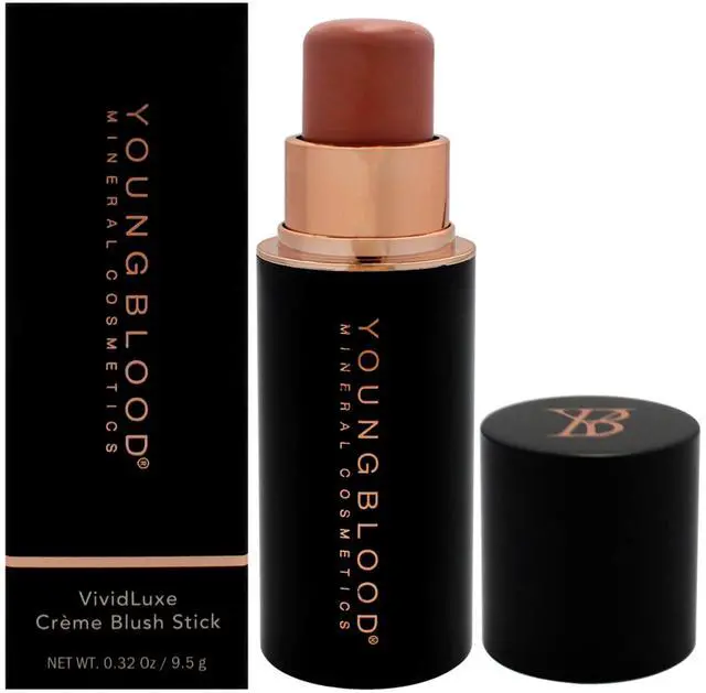 Main image of VividLuxe Creme Blush Stick - Creme Brulee by Youngblood for Women - 0.32 oz Blush