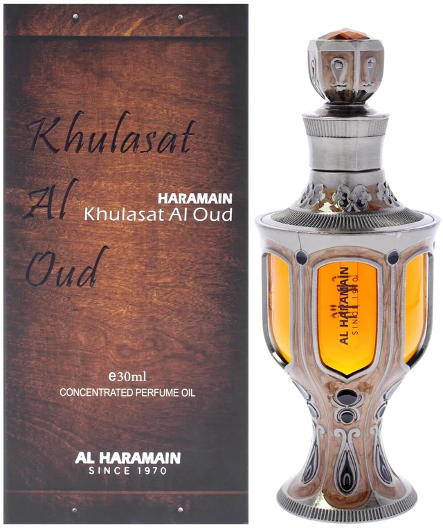 Main image of Khulasat Al Oud by Al Haramain for Unisex - 1.01 oz Concentrated Perfume Oil