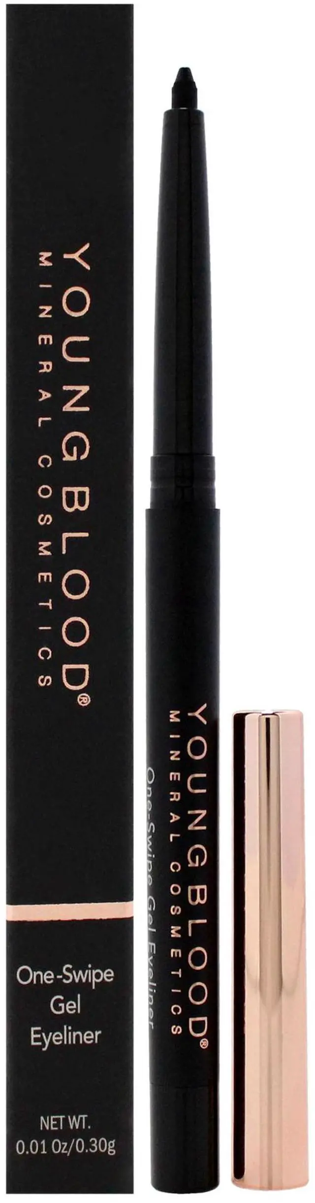 Main image of One-Swipe Gel Eyeliner - Caviar by Youngblood for Women - 0.01 oz Eyeliner