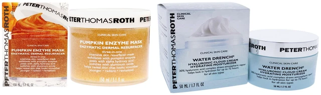 Main image of Pumpkin Enzyme Mask and Water Drench Hyaluronic Cloud Cream Kit by Peter Thomas Roth for Unisex - 2 Pc Kit 5.1oz Mask, 1.7oz Cream