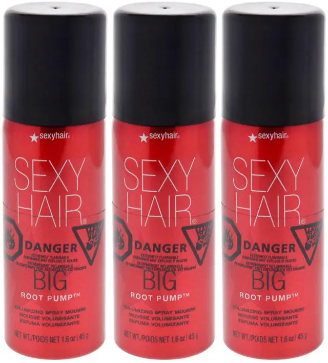 Main image of Big Sexy Hair Root Pump Spray Mousse by Sexy Hair for Unisex - 1.6 oz Mousse - Pack of 3