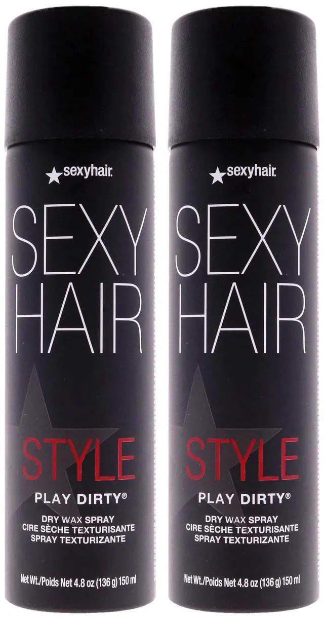 Main image of Style Sexy Hair Play Dirty Dry Wax Spray by Sexy Hair for Unisex - 4.8 oz Spray - Pack of 2