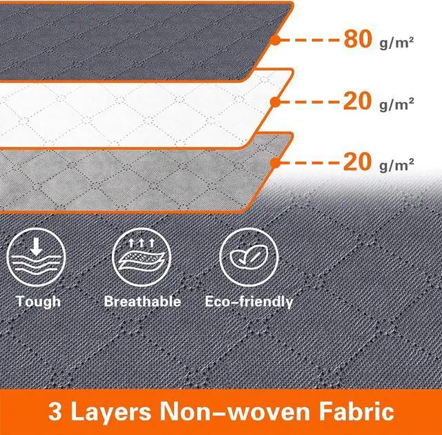 Alt view image 3 of 7 - Vieshful 3 Pack Underbed Storage Bags 75L Foldable Clothes Bag Large Capacity Storage Containers with Clear Window Reinforced Handles Zippered Organizer Non-Woven for Comforters Blankets Bedding