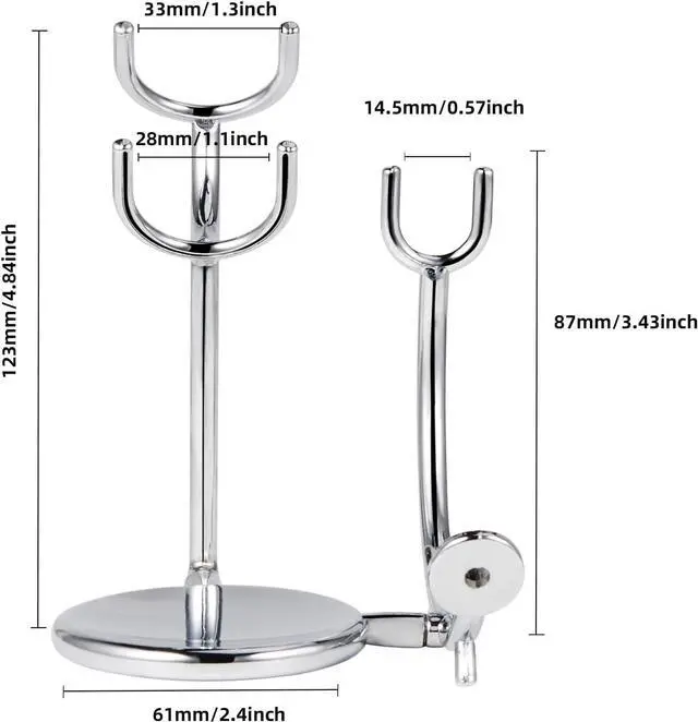 Alt view image 7 of 7 - Grandslam Shaving Straight Razor Kit, Steel Cutthroat Straight Razor With Leather Strop, Shave Brush, Stainless Steel Shaving Bowl and Stand, Gift for Men