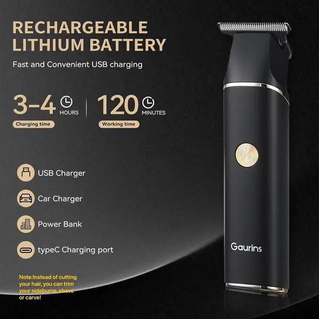 Alt view image 2 of 7 - Hair Trimmer for Men, Beard Trimmer for Men Professional, Electric Razor Shavers Zero Gapped T Blade Edgers Liners, Barber Clippers for Hair Cutting Mustache Facial with LCD Display Gifts for Men