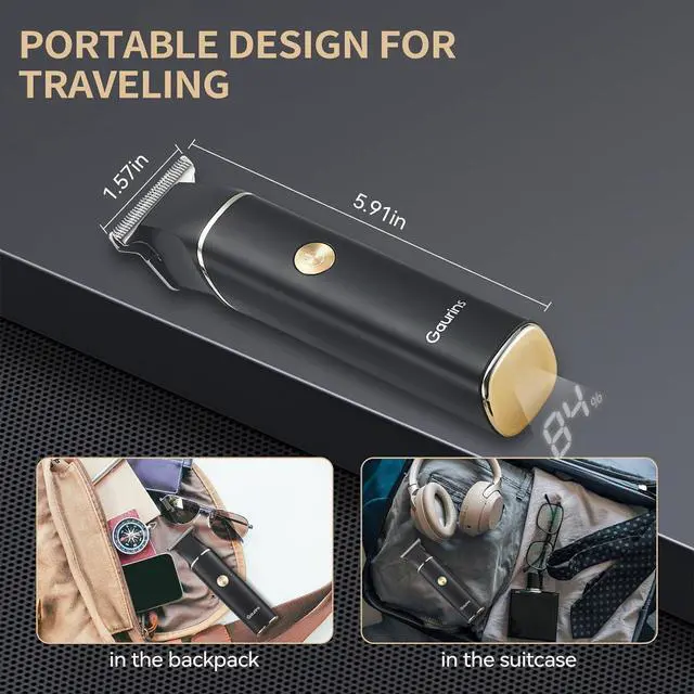 Alt view image 5 of 7 - Hair Trimmer for Men, Beard Trimmer for Men Professional, Electric Razor Shavers Zero Gapped T Blade Edgers Liners, Barber Clippers for Hair Cutting Mustache Facial with LCD Display Gifts for Men