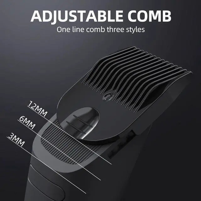 Alt view image 2 of 7 - Groin Hair Trimmer - Electric Manscape Trimmer for Men, Waterproof Ball Trimmer for Pubic/Body/Groin Grooming with Ceramic Blade, LED Light, Charging Base