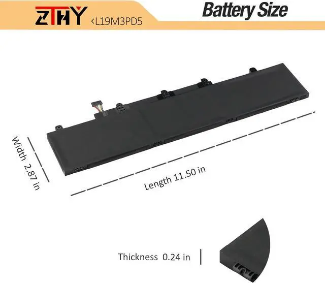 Alt view image 7 of 7 - ZTHY L19M3PD5 L19C3PD5 L19D3PD5 L19L3PD5 Laptop Battery Replacement for Lenovo ThinkPad E14 Gen 2 / E14 Gen 3 / E14 Gen 4 / E15 Gen 2 / E15 Gen 3 / E15 Gen 4 Series L20C3PD4 L20L3PD4 L20M3PD4 45Wh
