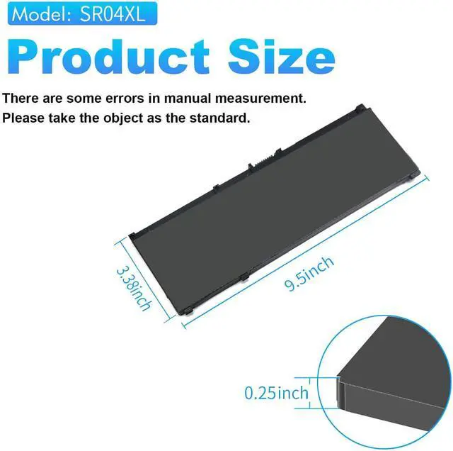 Alt view image 3 of 6 - SR04XL SR03XL 917724-855 Battery for HP Omen 15 15-dc0xxx 15-dc1xxx 15-ce0xx 15-cb0xx Series 15-ce198wm 15-ce019dx 15-ce020a 15t-cb2000 15-dc0051nr 15-dc0020nr 15-dc1088nr 15-cb041nr 15-cx0056wm