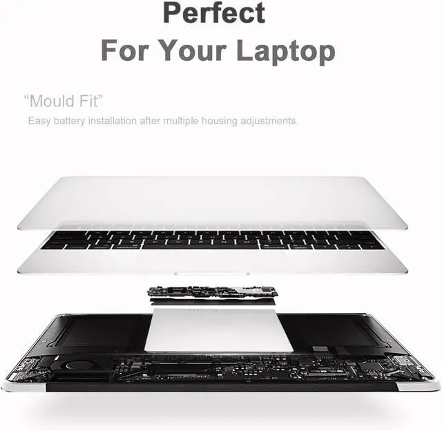Alt view image 4 of 7 - A1175 Laptop Battery for Apple MacBook Pro 15" inch A1260 A1150 A1211 A1226 for 2006 2007 2008 Version MA348 MA348/A MA348G/A MA348J/A Laptop Notebook-Li-ion 5800mAh/ 6Cell