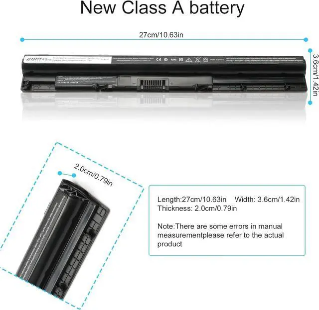 Alt view image 4 of 7 - M5Y1K 14.8V 40WH Laptop Battery Compatible for Dell Inspiron 15 3000 5000 Series 5559 5558 5555 5758 5759 3567 3551 3552 3558 3565 14 3451 3452 3458 17 5755 5756 GXVJ3 453-BBBQ WKRJ2 VN3N0