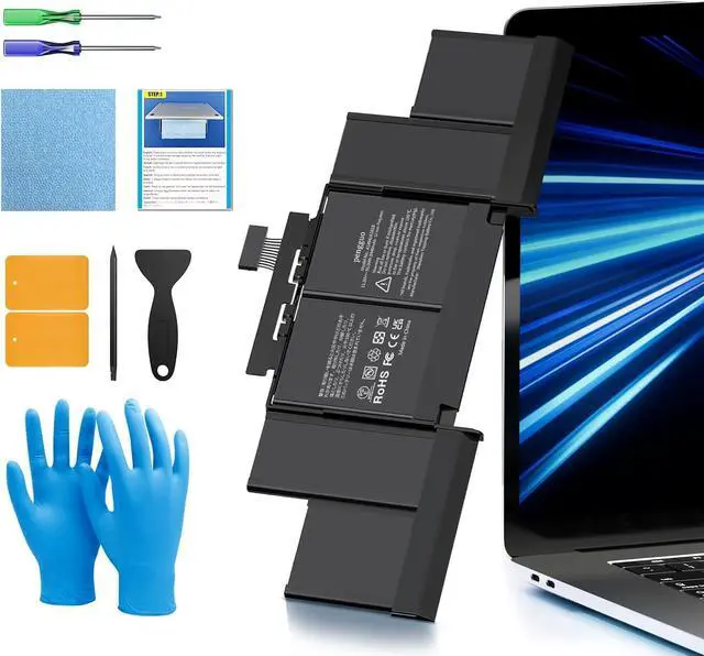 Main image of Battery for MacBook Pro 15 Inch A1398 Only Mid 2012, Early 2013, Laptop Battery Replacement Model A1417 Battery MC976LL/A MC975LL/A MD831LL/A ME665LL/A ME664LL/A 8680mAh (Upgraded 6.2 Versions)