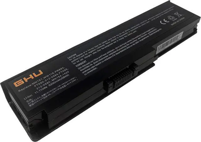 Alt view image 2 of 7 - GHU Premium 58Wh Replacement WW116 for Dell Vostro 1400 1420 Battery UL Tested Dell Battery WW116, Long-Lasting, Can Be Reused 500 Times, Free Returns