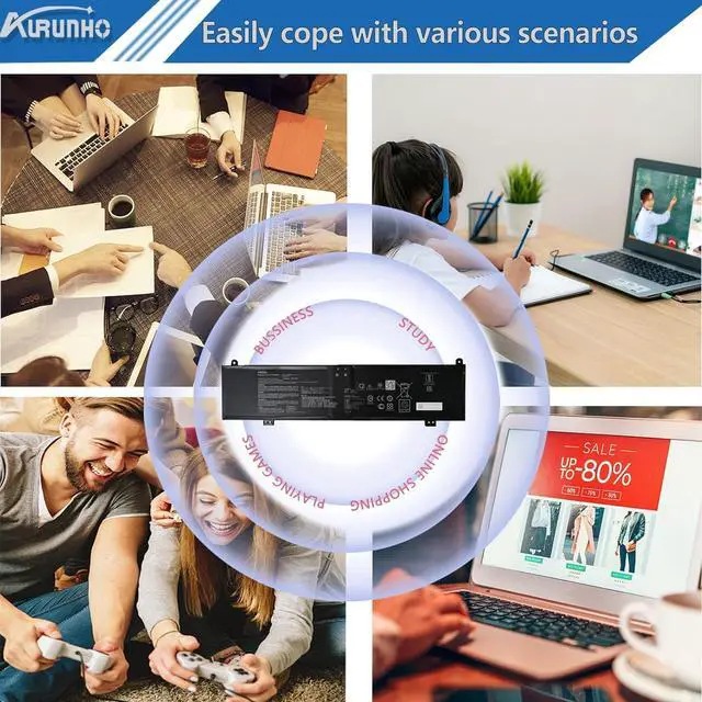 Alt view image 7 of 7 - C41N2013 C41N2013-1 90Wh Laptop Battery Replacement for Asus TUF Gaming A15 FA507 A17 FA707 ROG Strix G513 G713 Scar G533 G733 Zephyrus GA502 GA503 S17 GX703 M16 GU603 ProArt Studiobook 16 OLED