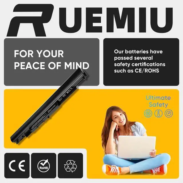 Alt view image 6 of 7 - Upgraded 61Wh 807956-001 Laptop Battery Replacement for HP HS04 HS03 807957-001 807611-421 HSTNN-LB6U 15-AY039WM 15-AY041WM 15-AY009DX 15-BA009DX and More