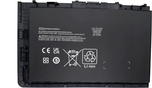 Main image of 52Wh 14.8V laptop Battery BT04XLCompatibe with HP EliteBook Folio 9470 Series Laptop HSTNN-IB3Z HSTNN-I10C BT04 BA06 687517-1C1