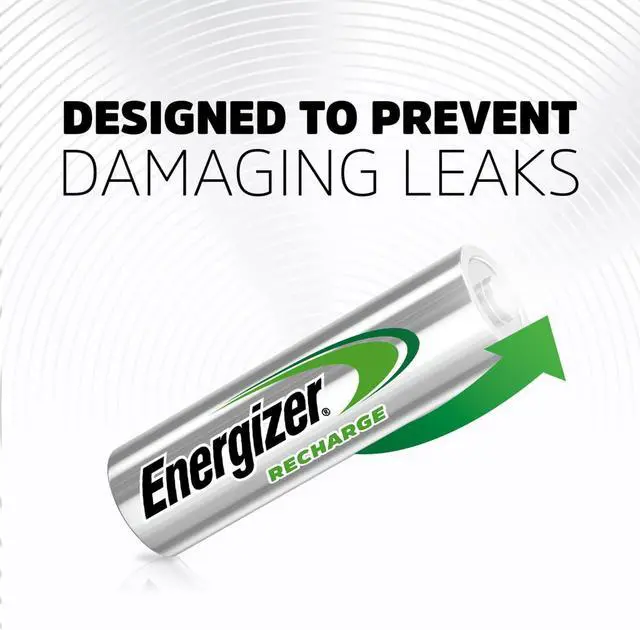 Alt view image 7 of 7 - Energizer Recharge Universal Rechargeable AA Batteries (8 Pack), Double A Rechargeable Batteries