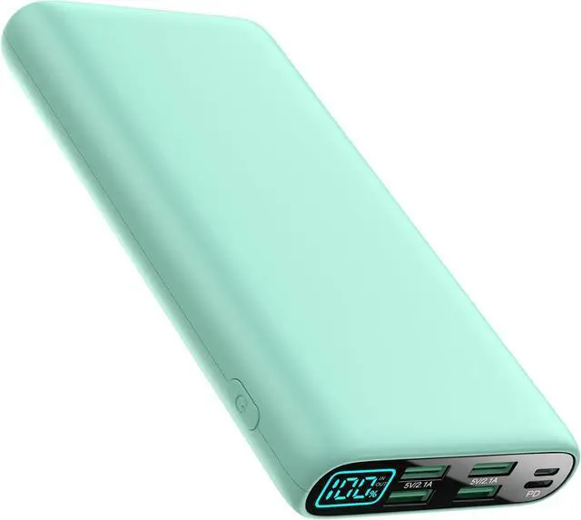 Main image of Portable Charger 38800mAh,LCD Display Power Bank,5 USB Outputs Battery Pack Backup, USB-C 3A in&out Travel Essential Portable Phone Charger For iPhone 17/16/15/14/13 Pro,Android Samsung Galaxy-Green