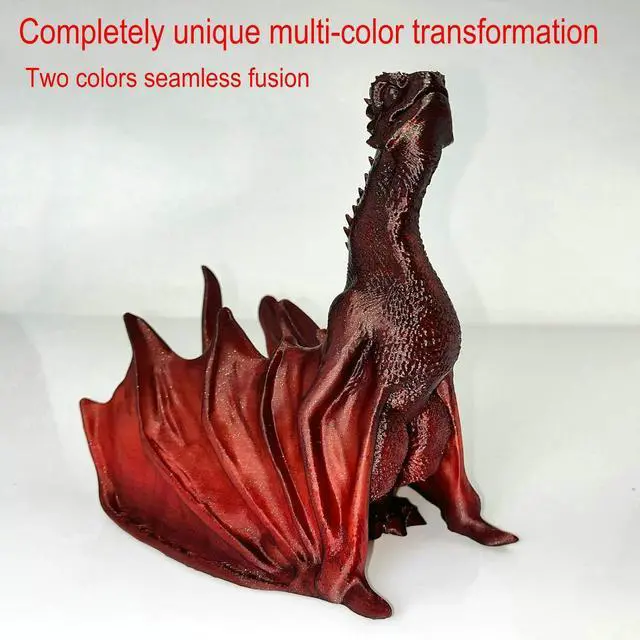 Alt view image 4 of 6 - PLA 3D Printer Filament 1.75 mm,Shadow Red,Angular Discoloration,Color Change, Accuracy +/- 0.05 mm net Weight 1 kg for Ender3 Cr10