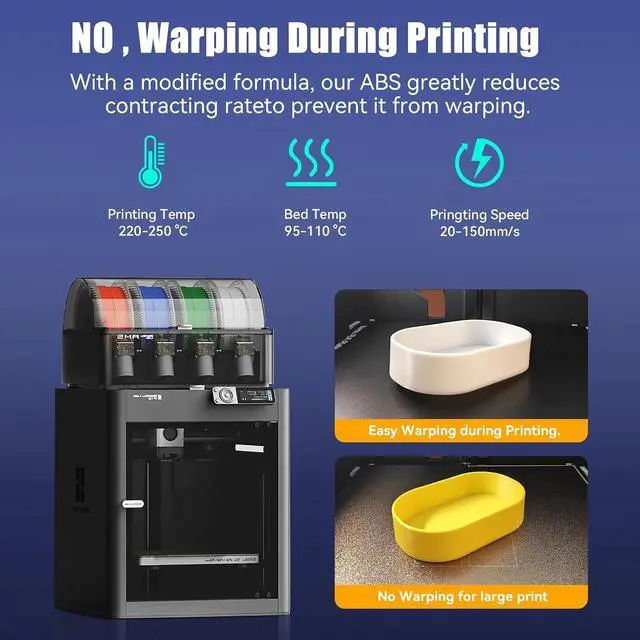Alt view image 4 of 7 - CCTREE 3D Printer ABS+ Filament 1.75mm, Brown | Accuracy +/- 0.03mm, 1KG Cardboard Spool (2.2 LBS), Tough and Durable, Good Heat & Freezing Resistance 3D Printing Filament