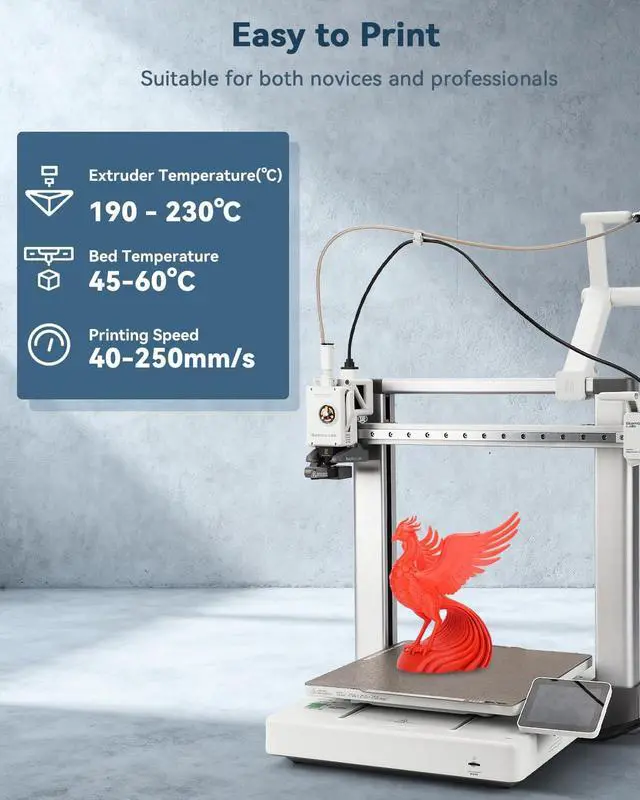 Alt view image 3 of 7 - 3DHoJor PLA Filament 1.75mm,3D Printer Filament,1kg Cardboard Spool (2.2lbs), Dimensional Accuracy +/- 0.03 mm,Odor Free, Clog Free, No Brittle Filaments,Fit Most FDM 3D Printer,Red
