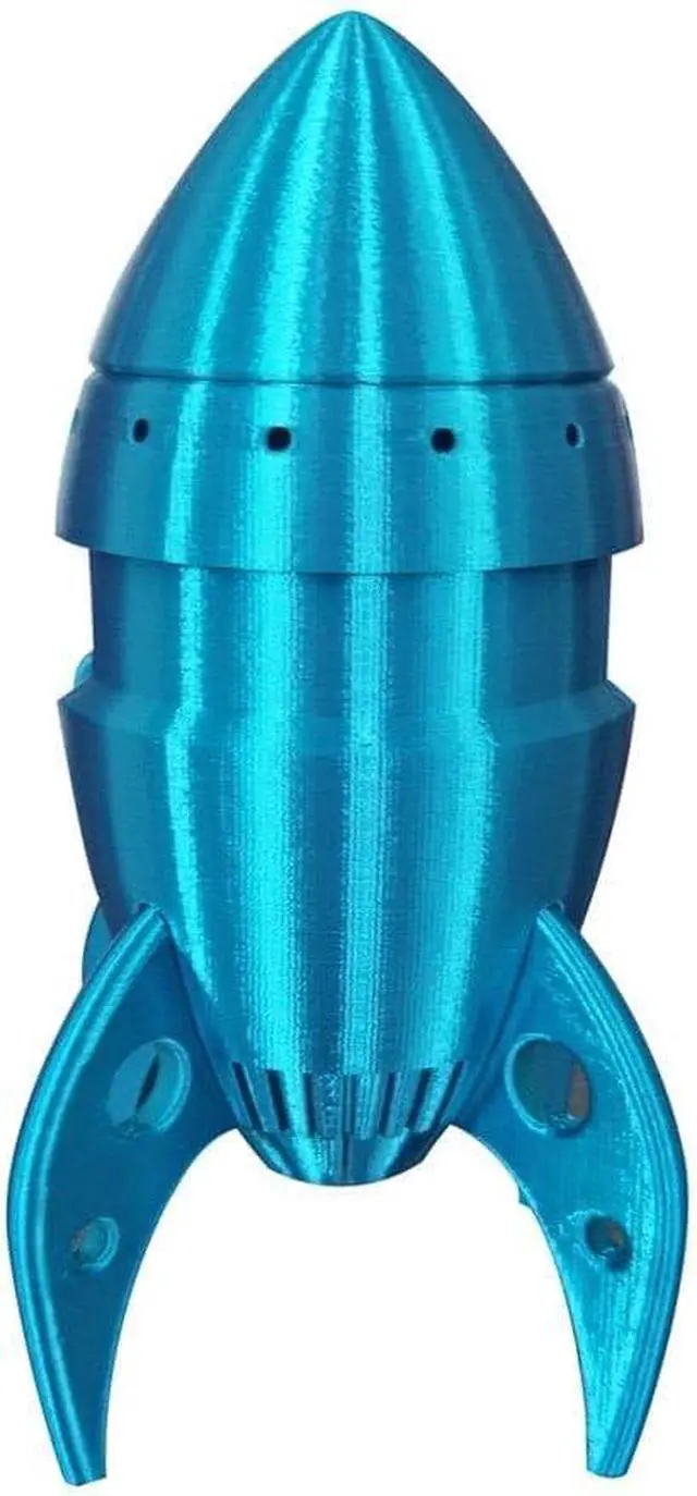 Alt view image 5 of 5 - CC3D Silk Enamel Blue PLA Filament 1.75 mm 3D Printer Filament 1KG 2.2LBS Spool Silky Shiny Metallic Cyan Metal 3D Printing Material Shiny Blue