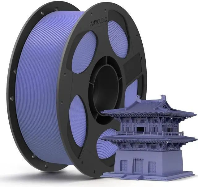 Main image of Anycubic PLA 3D Printer Filament, Intelligent PLA Filament Enhanced Smart Printing, 3D Printing PLA Filament 1.75mm Dimensional Accuracy +/- 0.02mm, 1KG Reusable Spool (2.2 lbs), Interstellar Violet