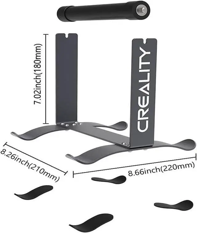 Alt view image 5 of 7 - Multi-Kilogram Spool Holder Filament Bracket Spool Metal Holder for PLA/ABS/TPU/Other 3D Printing Materials for Creality Ender3 Series/CR Series/CR-30 3D Printer