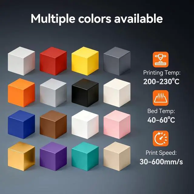 Alt view image 6 of 7 - Kingroon PLA PlusPLA+ 3D Printer Filament, Dimensional Accuracy +/- 0.03 mm, 1 kg Spool(2.2lbs), 1.75 mmBlack