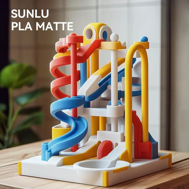 Alt view image 6 of 7 - SUNLU PLA Matte 3D Printer Filament 1.75mm, PLA Filament 1kg Spool (2.2lbs), Dimensional Accuracy +/- 0.02mm, Matte White PLA