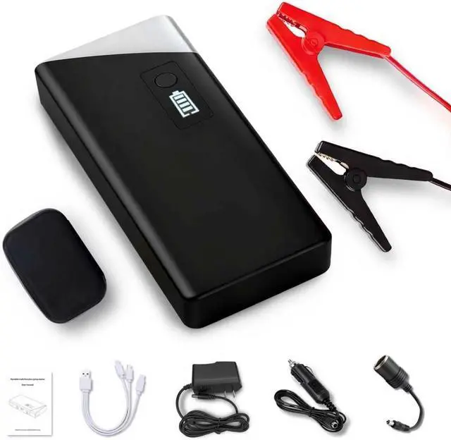 Main image of Portable Jump Starter 1000A Peak 12V Car Battery Booster Pack with 19V Output and Cigarette Lighter Adapter, Power Bank with LED Flashlight for Car, Truck, Motorcycle, and Boat