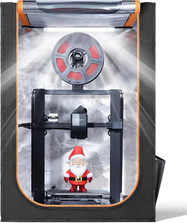 Main image of 3D Printer Enclosure with LED Lighting, Fireproof Dustproof Tent Constant Temperature Protective Cover for Creality Ender 3 V3 SE/KE/Ender 3/Ender 3 Pro/Ender 3V2/Ender 3S1/Neo/Anycubic Elegoo, Medium