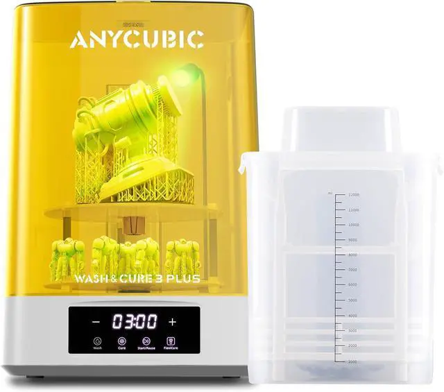Main image of ANYCUBIC Wash and Cure 3 Plus Station, Size-Upgrade Wash Cure Machine with Gooseneck Lights, Dual-Layer Design and IPA Saving, for Anycubic Photon Mono M5 Saturn LCD/SLA/DLP 3D Printer