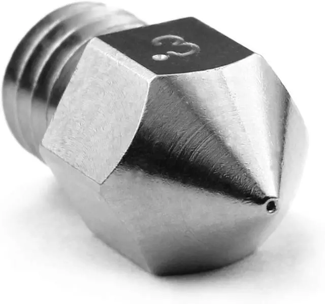 Alt view image 3 of 7 - Microswiss MK8 Brass Plated Wear Resistant Nozzle (MakerBot, CraftBot, Creality, CR10, Ender, Tevo Tornado) (Value Pack)