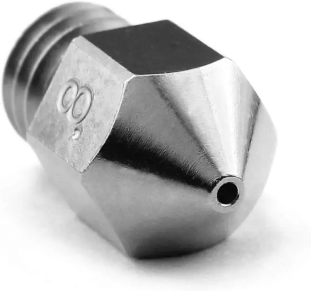 Alt view image 6 of 7 - Microswiss MK8 Brass Plated Wear Resistant Nozzle (MakerBot, CraftBot, Creality, CR10, Ender, Tevo Tornado) (Value Pack)