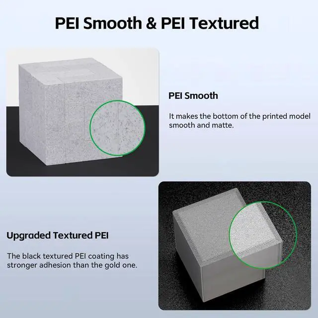 Alt view image 6 of 7 - PEI Build Plate for Bambu Lab X2D/P2S/P1S/A1/P1P/X1C/X1/X1E 3D Printers,257x257mm Double Sided Smooth&Textured Heated Bed,Spring Steel Sheet,High-Adhesion Removable Flexible Printing Surface-1PCS