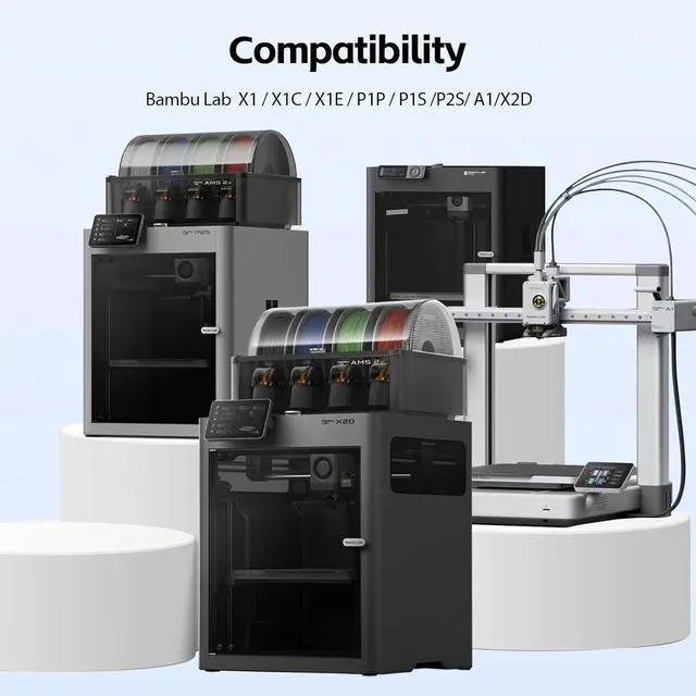 Alt view image 5 of 7 - PEI Build Plate for Bambu Lab X2D/P2S/P1S/A1/P1P/X1C/X1/X1E 3D Printers,257x257mm Double Sided Smooth&Textured Heated Bed,Spring Steel Sheet,High-Adhesion Removable Flexible Printing Surface-1PCS