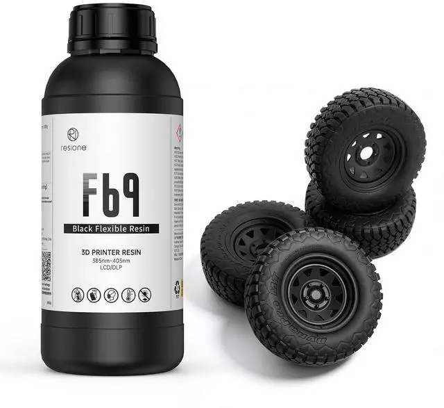 Main image of RESIONE F69 Flexible 3D Printer Resin 1Kg 405nm UV-Curing Silicone Rubber-Like Photopolymer for DLP, LCD & MSLA Printers, Ideal for High-Resolution 3D Printing