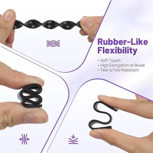 Alt view image 2 of 7 - RESIONE F69 Flexible 3D Printer Resin 1Kg 405nm UV-Curing Silicone Rubber-Like Photopolymer for DLP, LCD & MSLA Printers, Ideal for High-Resolution 3D Printing