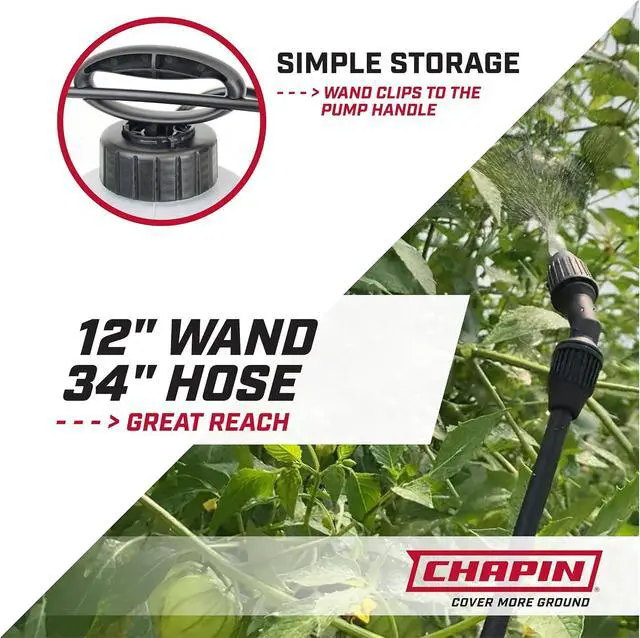 Alt view image 4 of 6 - Chapin 2-Gallon Pump Sprayer, Anti-Clog for Consistent Spray
