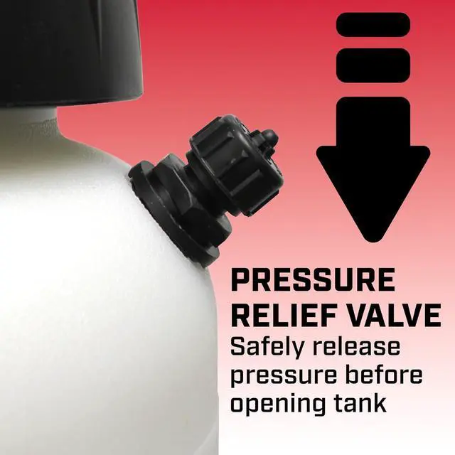 Alt view image 6 of 7 - Chapin 26021XP Made in USA 2-Gallon Heavy-Duty Compression Sprayer for Professional Use, with 3 nozzles -one Brass, Pressure Relief Valve, Comfort Grip Handle, Translucent White