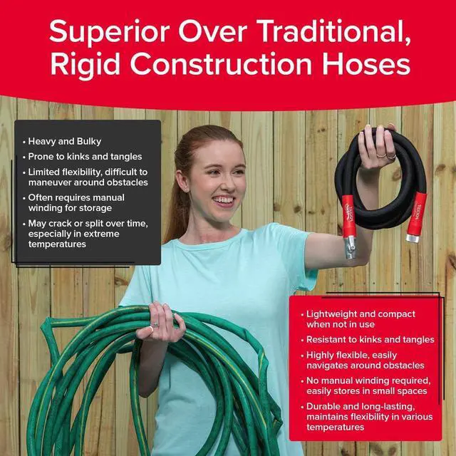 Alt view image 7 of 7 - Pocket Hose 75 FT Silver Bullet 2.0 Expandable Garden Hose w/Turbo Shot Nozzle, AS SEEN ON TV, Lead-Free, Solid Aluminum Connectors, Easy On/Off Valve, Kink-Free, Leak-Proof