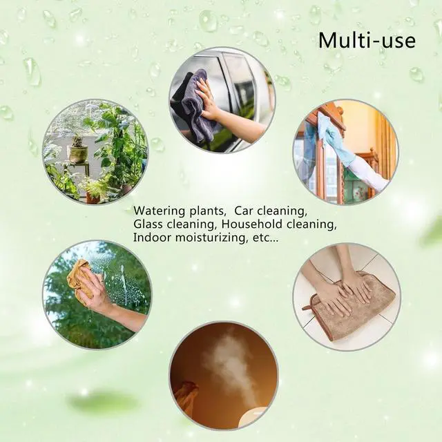 Alt view image 5 of 6 - Plant Mister Glass Spray Bottle - 3 Pack 13oz Reusable Green with Adjustable Nozzle for Indoor Plants, Gardening, Cleaning, Hair Care & Household Use