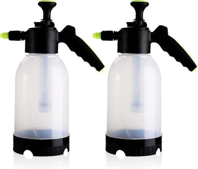 Main image of 2 Pack 0.5 Gallon Hand held Garden Sprayer Pump Pressure Water Sprayers, Multi-Purpose Hand Sprayer for Lawn, Garden, Safety Valve Adjustable Nozzle