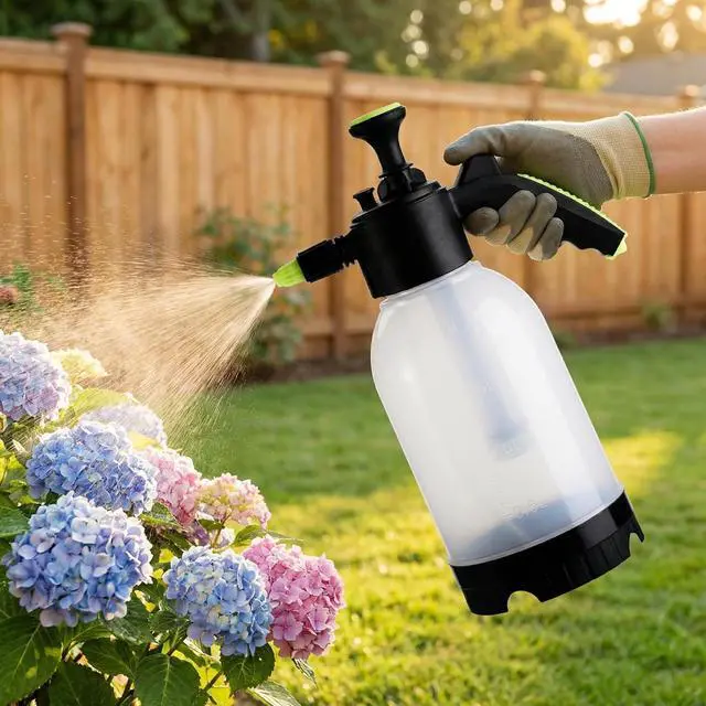 Alt view image 7 of 7 - 2 Pack 0.5 Gallon Hand held Garden Sprayer Pump Pressure Water Sprayers, Multi-Purpose Hand Sprayer for Lawn, Garden, Safety Valve Adjustable Nozzle