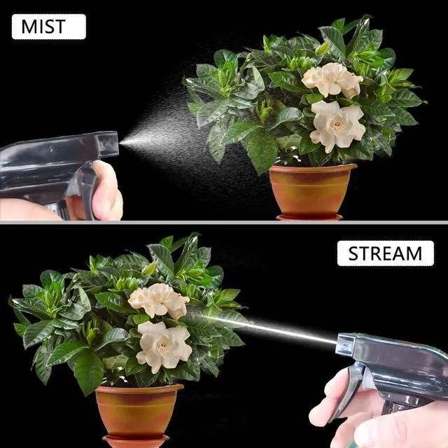Alt view image 3 of 6 - Plant Mister Glass Spray Bottle - 3 Pack 13oz Reusable Green with Adjustable Nozzle for Indoor Plants, Gardening, Cleaning, Hair Care & Household Use