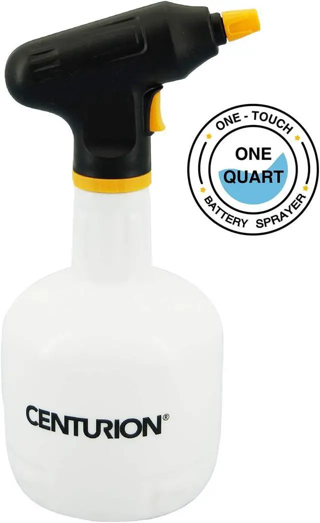 Alt view image 2 of 7 - Centurion 1575 Portable Quart Battery Sprayer, Lightweight Water Mister Spray Bottle with One Touch Spraying & 360º Adjustable Nozzle for Plant Moisturizing & Misting, Indoor/Outdoor Lawn & Gardening