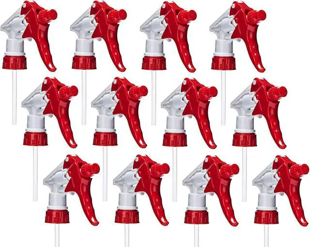 Alt view image 2 of 7 - ljdeals 12 Pack Heavy-Duty Trigger Sprayer Replacement Nozzles, Leak-Free, Chemical Resistant, Comfortable Grip, Fit 28-400 16oz/32oz Bottles, Multi-Purpose Tool for Cleaning, Gardening and more
