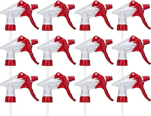 Main image of ljdeals 12 Pack Heavy-Duty Trigger Sprayer Replacement Nozzles, Leak-Free, Chemical Resistant, Comfortable Grip, Fit 28-400 16oz/32oz Bottles, Multi-Purpose Tool for Cleaning, Gardening and more